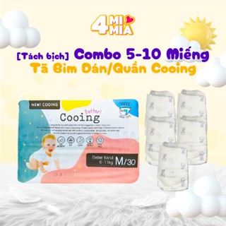 [TÁCH BỊCH] Combo 5-10 miếng Bỉm Tã Dán/Quần Cooing Nội Địa Hàn, Thấm Hút Ban Đêm, Thông Thoáng Cho Bé