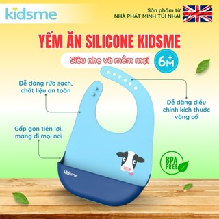 Yếm ăn silicone kidsme