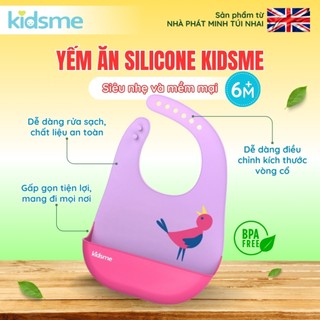 Yếm ăn silicone kidsme