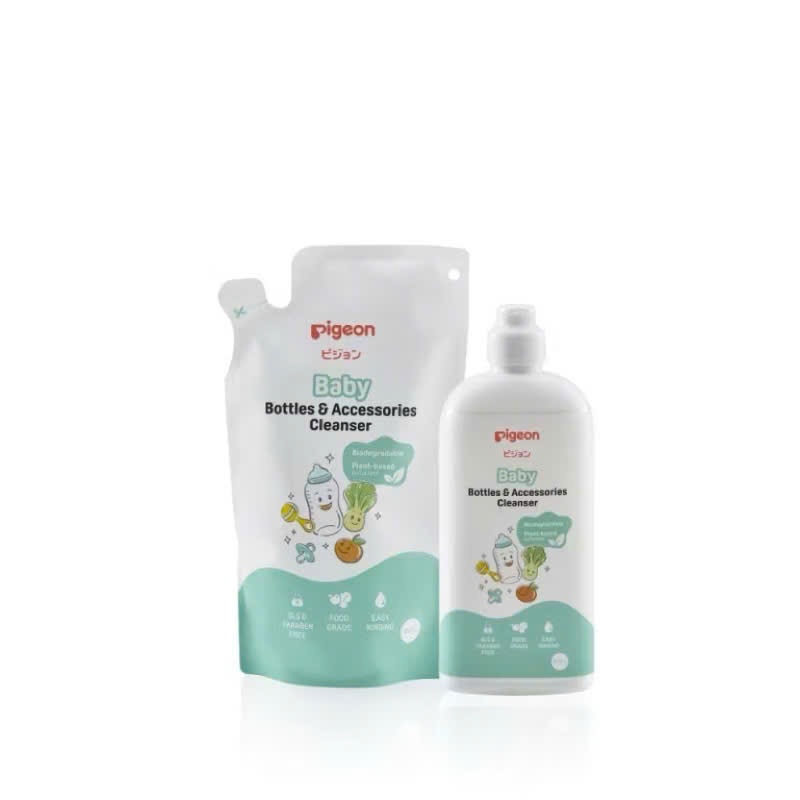 NƯỚC RỬA BÌNH SỮA PIGEON 600ML/650ML