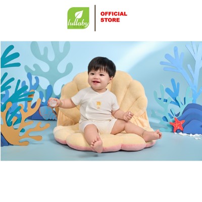 LULLABY - NH318N - Bộ cài lệch cộc tay cho bé trai/bé gái