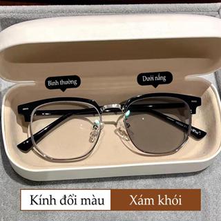  Kính cận thị đổi màu  0>4 độ  clubmaster phong cách Hàn Quốc hottrend. 