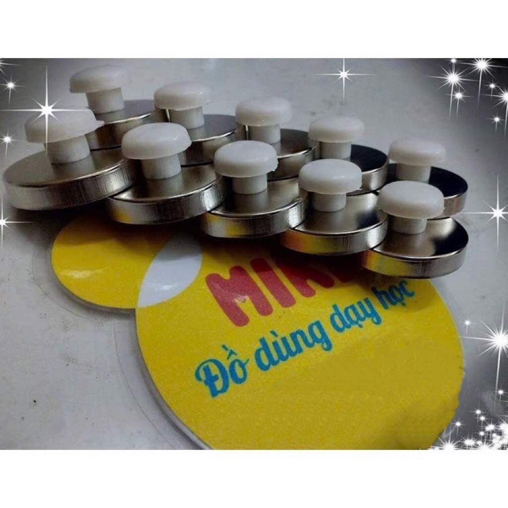 Nam Châm Núm (1 chục) - Đồ Dùng Dạy Học MIKI