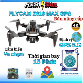 Flycam mini giá rẻ Drone Z619 Max, Máy bay camera 4K điều khiển từ xa quay phim, chụp ảnh, FPV ZLIFE
