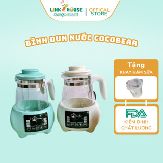  Bình đun nước pha sữa COCO BEAR máy đun giữ nhiệt ấm đun nước pha sữa cho bé  Tặng khay hâm sữa  