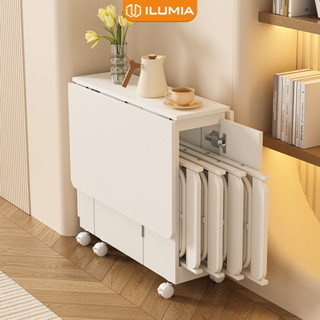  Bàn ăn thông minh gấp gọn có bánh xe xếp 4 ghế bên trong tiết kiệm không gian thương hiệu ILUMIA - GP372 