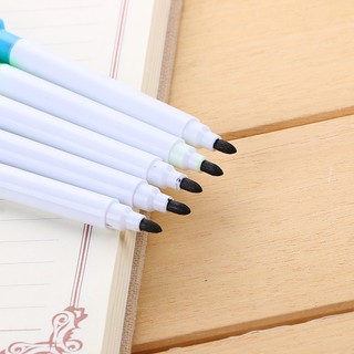 10 Bút Dạ Mực Đen Kèm Xóa