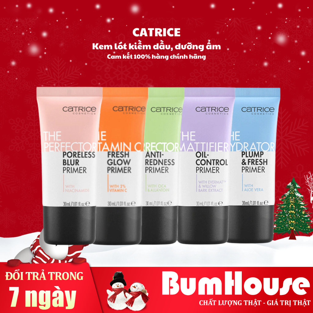 Kem Lót Catrice Primer, Kem Lót Kiềm Dầu, Kem Lót Dưỡng Ẩm, Kem Lót Đều Màu 30ml