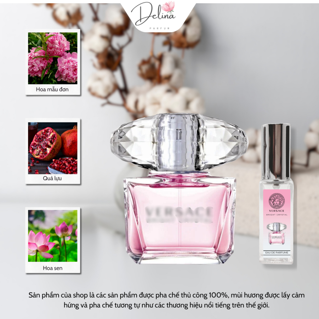 Nước Hoa Nữ Bright Crystal EDT Bright Crystal Absolute EDP, Nước Hoa Chiết 10ml Hương Nữ Tính