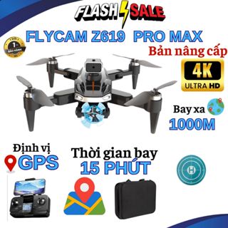 Flycam Zlife Z619 Pro Max GPS Tự Bay Về, Plycam mini Camera Sắc Nét Full HD, Động Cơ Không Chổi Than