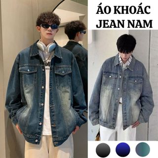 Áo khoác Jean Nam Nữ MIAA Form Rộng Chất bò Bigsize, Áo Khoác ngoài chất jean dày dặn Unisex Đầy đủ size SML