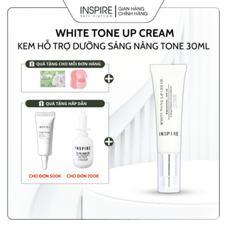 Kem dưỡng makeup nâng tone da dưỡng trắng da cấp ẩm giảm sạm nám hỗ trợ chống nắng WHITE TONE UP CREAM INSPIRE
