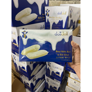  Bánh nhân kem vị Sữa Chua dolldoll - Hộp 500g   22 chiếc 22g 