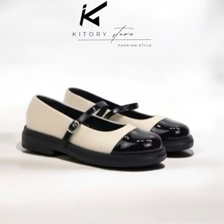 Giày oxford nữ,giày búp bê Mary Jane lolita bệt đốc mũi vuông đế bằng,da bóng dễ phối đồ(FREE SHIP)