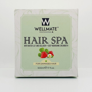 Hấp Dầu Siêu Mượt Phục Hồi Tóc Collagen WELLMATE HAIR SPA  500ML Hàng Chính Hãng Công Ty