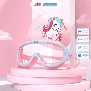 Trọn bộ KÍNH BƠI, NÓN BƠI kèm BỊT TAI hiệu YOUYOU hình hoạt hình đáng yêu cho bé - Yuripromax