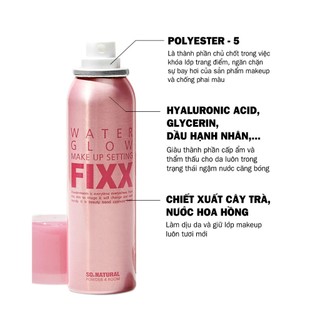 Xịt khóa nền makeup So Natural Fixx
