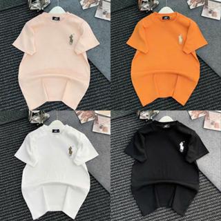 Áo thun TRƠN  thêu hình L2 _A885_Chân ngắn BTQ2