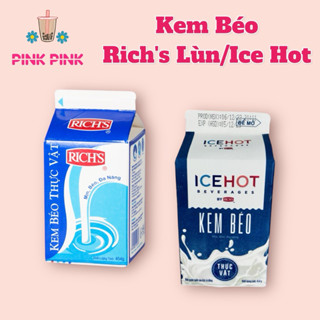 [ HOẢ TỐC - HỘP ] SỮA KEM BÉO RICH (Mẫu Cũ ) / ICE HOT (Mẫu Mới ) / WHIPPING BASE (Kem Pha Chế Đa Dụng) / ONTOP TOPPING