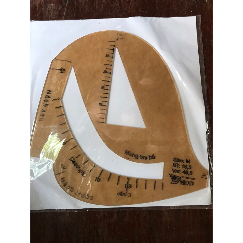Thước đo tay áo vest