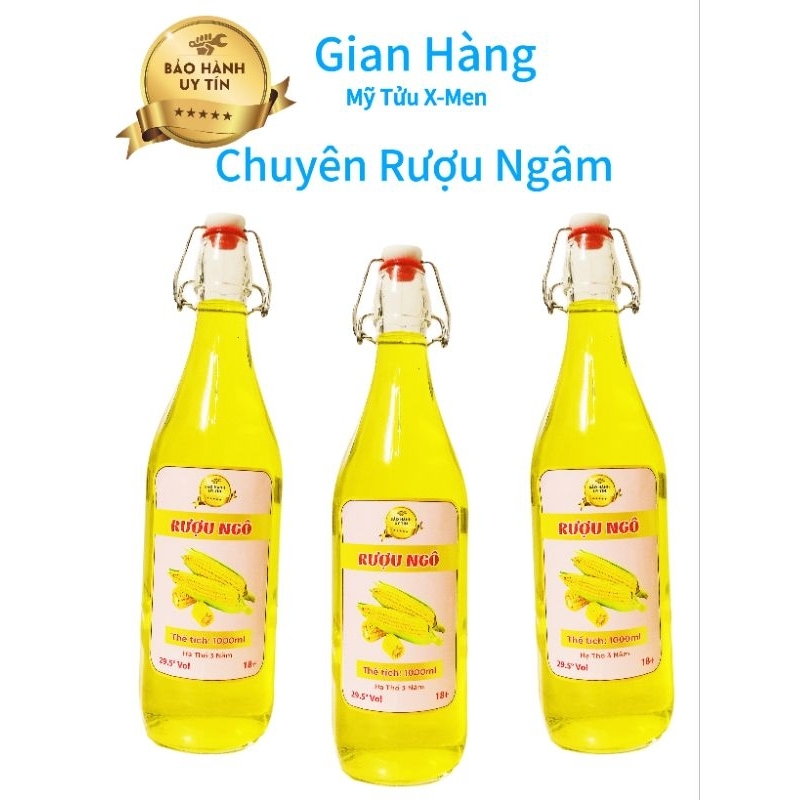 Rựơu Ngô Vàng lên men hạ thổ 3 năm 29.5° Uống êm không đau đầu giúp ngủ ngon