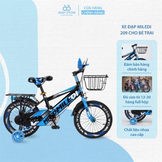 Xe đạp cho bé.xe đạp địa hình MILEDI 209 cho bé trai full màu đủ size từ 12-20,hàng full hộp BABY STORE