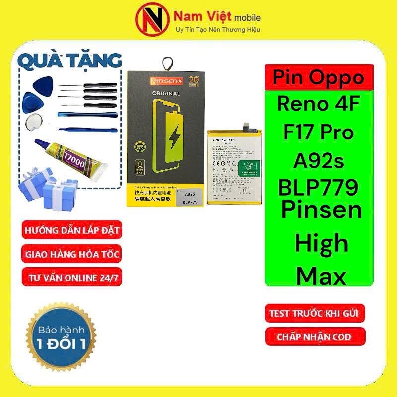 Pin Oppo A93 2020 / A92S / F17 Pro / Reno 4F / F17 Pro / A93 4G (BLP779) Pinsen