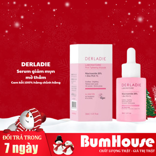 Serum Niacinamide 20% Giảm Mụn, Mờ Thâm Đỏ, Thu Nhỏ LCL Derladie Laboratoire Pore Tightening Ampoule 30ml