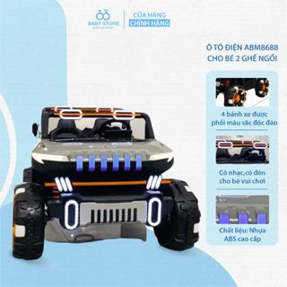 Xe điện trẻ em.Ô tô điện ABM8688 cho bé 2 ghế ngồi rộng