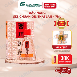 Dầu gió SEE CHUAN OIL Thái Lan (Siang Pure Nước Trắng NK), 3ml -7ml