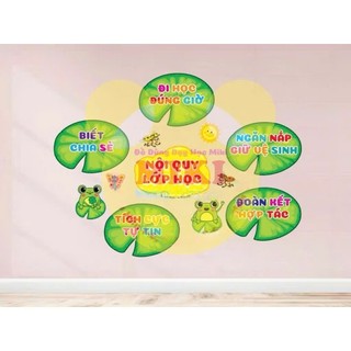NỘI QUY CHÚ ẾCH MẪU RỜI ( trang trí lớp học )