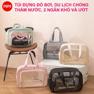  Túi đựng đồ bơi du lịch thể thao mỹ phẩm 2 ngăn khô và ướt BL5 chống thấm nước dung tích lớn 