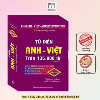 Sách - từ điển anh - việt trên 135.000 từ