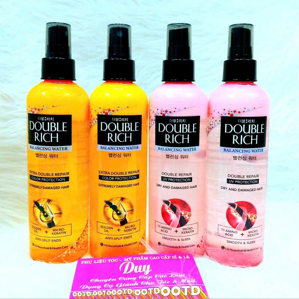 Xịt Dưỡng Tóc Double Rich 250ml & 125ml - Cho Tóc Mềm Mượt