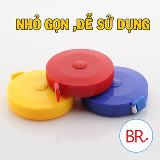 Set 3/5 Thước dây cuộn mini tự rút tiện ích 150cm - Thức dây mini gấp gọn đo 3 vòng,.. 00561