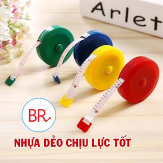 Set 3/5 Thước dây cuộn mini tự rút tiện ích 150cm - Thức dây mini gấp gọn đo 3 vòng,.. 00561