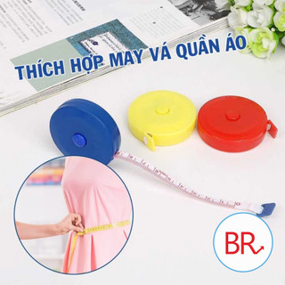 Set 3/5 Thước dây cuộn mini tự rút tiện ích 150cm - Thức dây mini gấp gọn đo 3 vòng,.. 00561