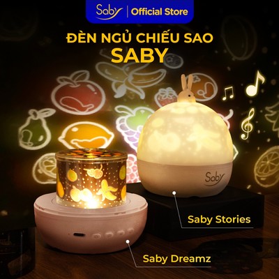 Đèn chiếu sao Saby hình trái cây,đèn chiếu trần 3D phát nhạc loa bluetooth pin sạc,xoay 360 độ