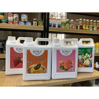 [ GIÁ SỈ ] Siro FALU Can 2.5kg ( Đào, Mật Ong, Bạc Hà, Dâu) - Pha Trà Sữa Chuẩn Ngon