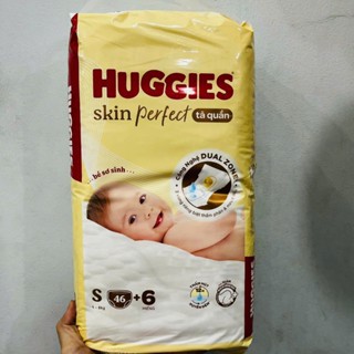 Tã Quần Huggies Size S 46 Miếng mẫu mới skinperfect Cho Bé 4-8kg (cộng 6 miếng)