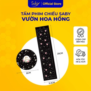 Tấm phim chiếu Saby hình vườn hoa hồng, phim chiếu cho đèn chiếu sao Saby Dreamz và Saby Stories