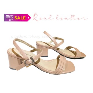 Giày xăng đan da thật xuất Nhật mềm êm bền, sandals size nhỏ 34