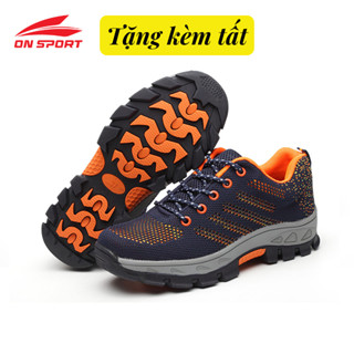 Giày Bảo Hộ Lao Động Nam Nữ Thể Thao AQX 1101 Siêu Bền - Đế Chống Đinh Mũi Thép - Tặng Kèm Tất Chân