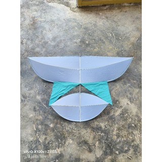 Diều mẹ bồng con 1m làm từ cap quang và vải chống nước