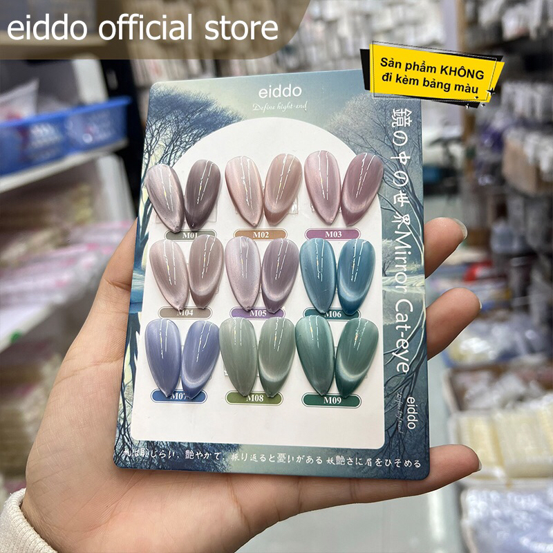 { Eiddo nails } Set mắt mèo Mordda 9 hũ ánh trăng - Mắt mèo Mordda 9 hũ siêu sáng - Mắt mèo 9 màu (k