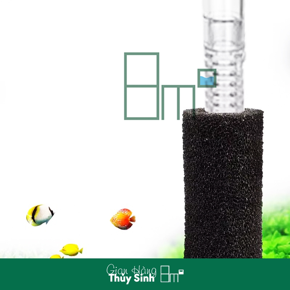 Bịt Tép Bông Đen, Bịt Tép Chặn Rác Cá Tép Hồ Thủy Sinh | 8m2