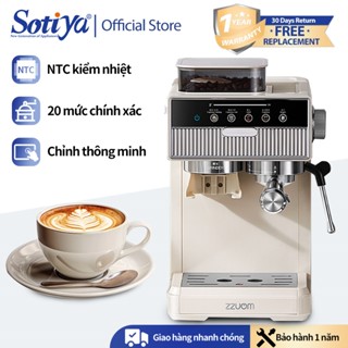 Máy pha cà phê tự động gia dụng nhỏ hai chế độ nóng lạnh máy pha cà phê espresso hạt nghiền