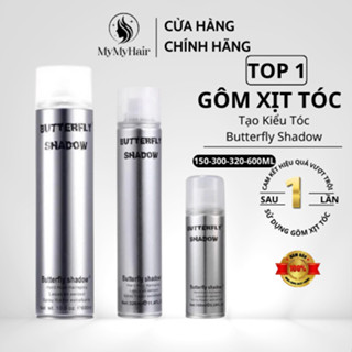 Gôm Xịt Tóc Butterfly Shadow Gôm Bạc Tạo Kiểu Keo Xịt Giữ Nếp Tóc Nam Nữ Chính Hãng 150ml 320ml 600ml