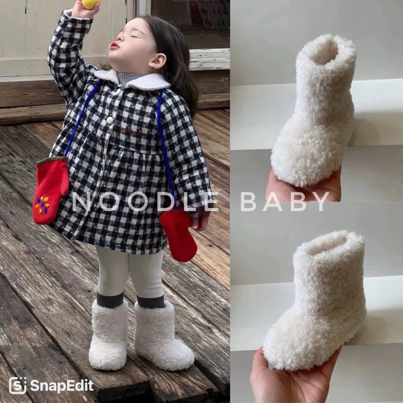 Bốt lông cừu hàn quốc cho bé