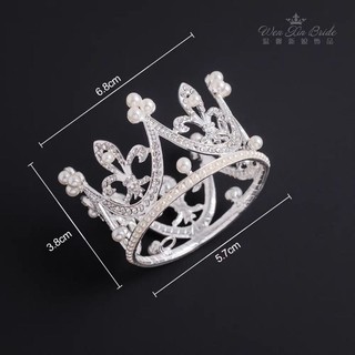 10 cái vương miện tròn nhỡ trang trí bánh kem sinh nhật, decor